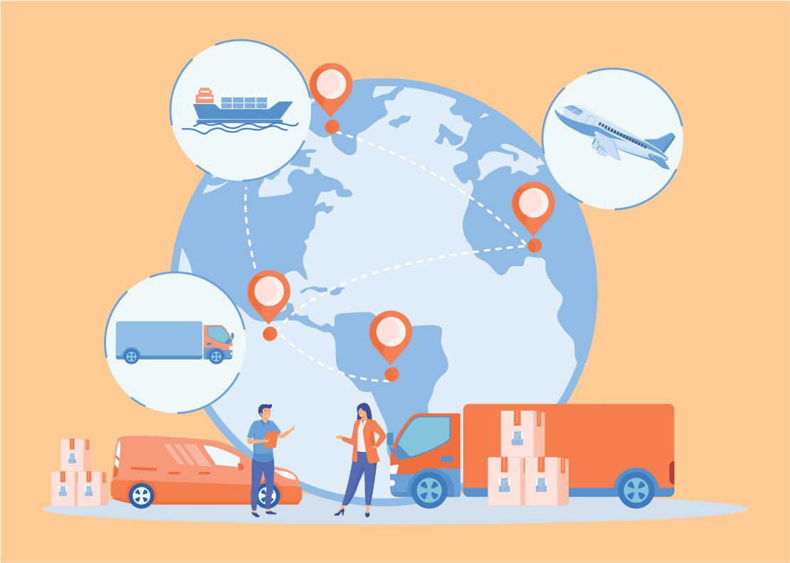 Push and pull strategy optimizing retail supply chain efficiency.