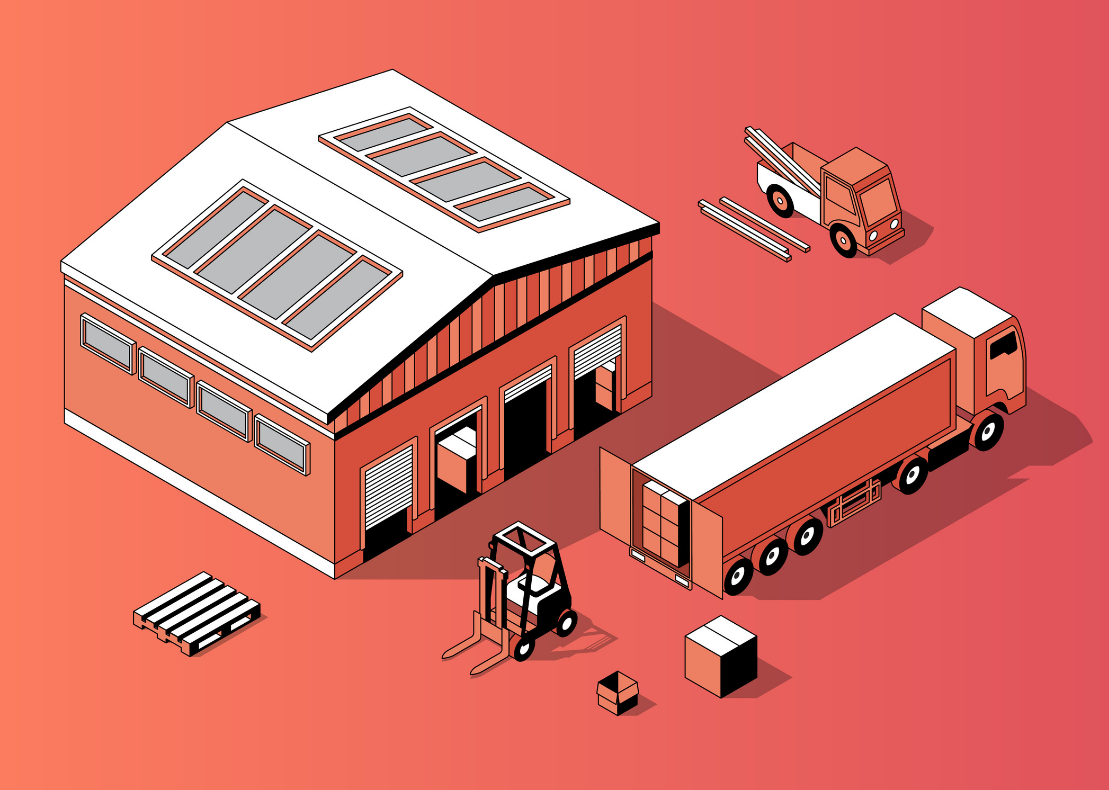 Warehouse manager analyzing occupancy rates to optimize efficiency and space utilization in the storage facility